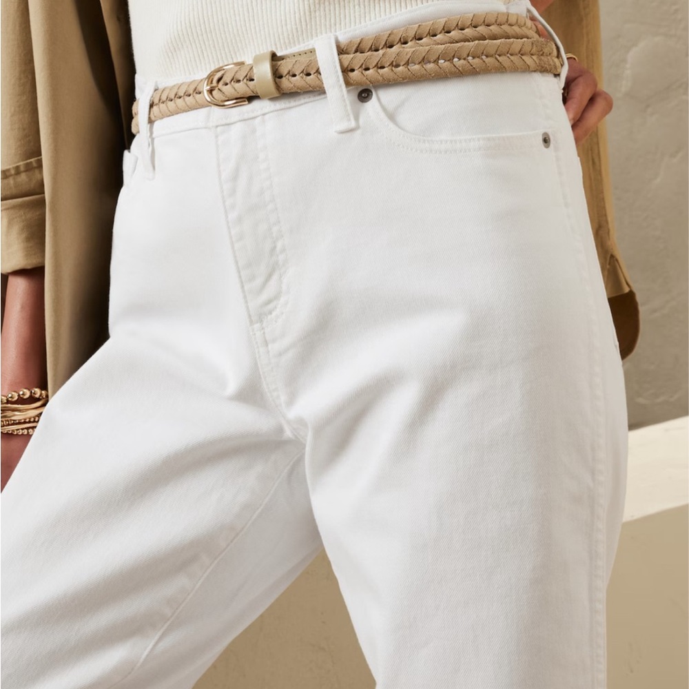 Banana Republic Factory White Slouch Jeans Size 10/30 Petite - Picture 3 of 12